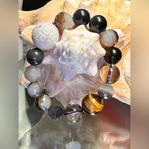 ECLIPSE NATURAL STONES  Bracelet size 7”
